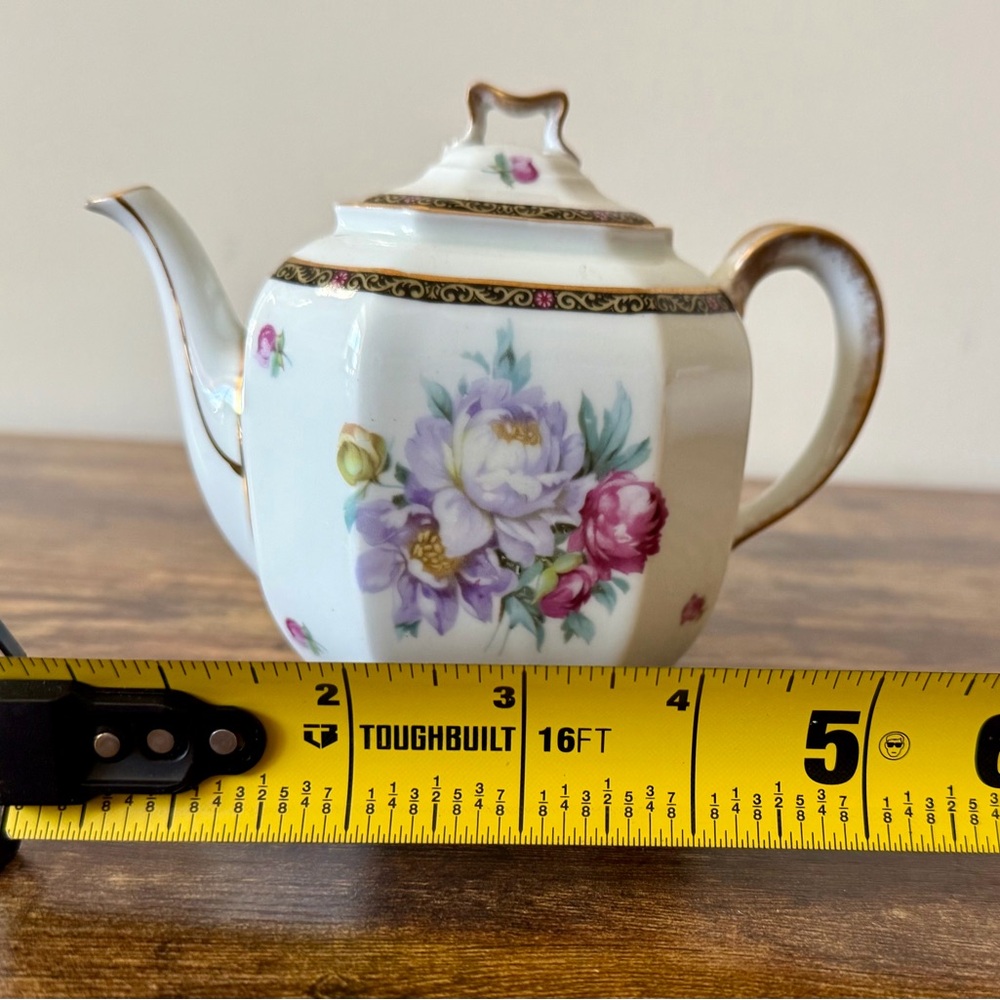 H.P. McGregor & Co. Antique Mini Teapot Floral China - Picture 11 of 11